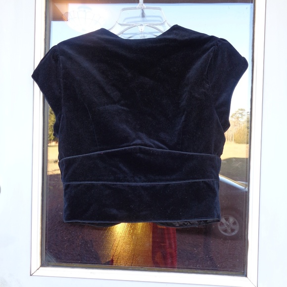 NWT velvet like top Y2K vintage - Picture 4 of 9